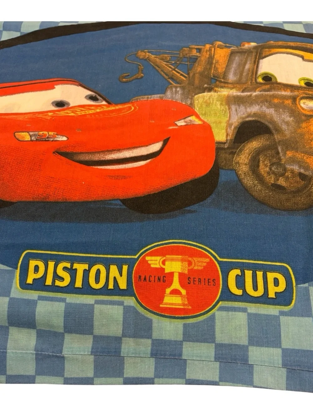 Disney Pixar Cars Lightning McQueen Tow Mater Pillowcase Standard Piston Cup